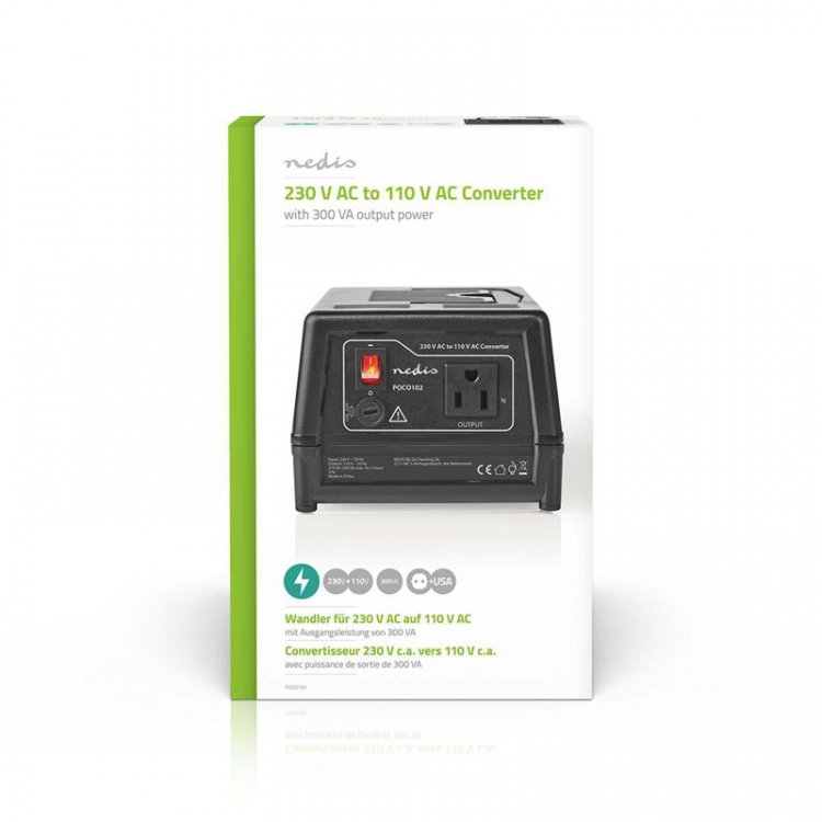 Nedis Power Converter | Strømforsyning | 230 V AC 50 Hz | 270 W | EU stik | Sort