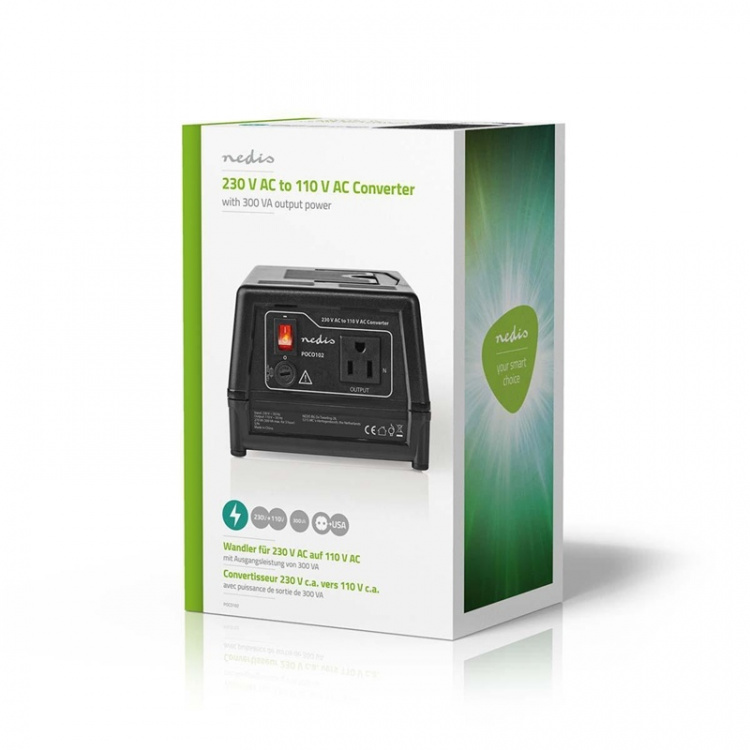 Nedis Power Converter | Strømforsyning | 230 V AC 50 Hz | 270 W | EU stik | Sort