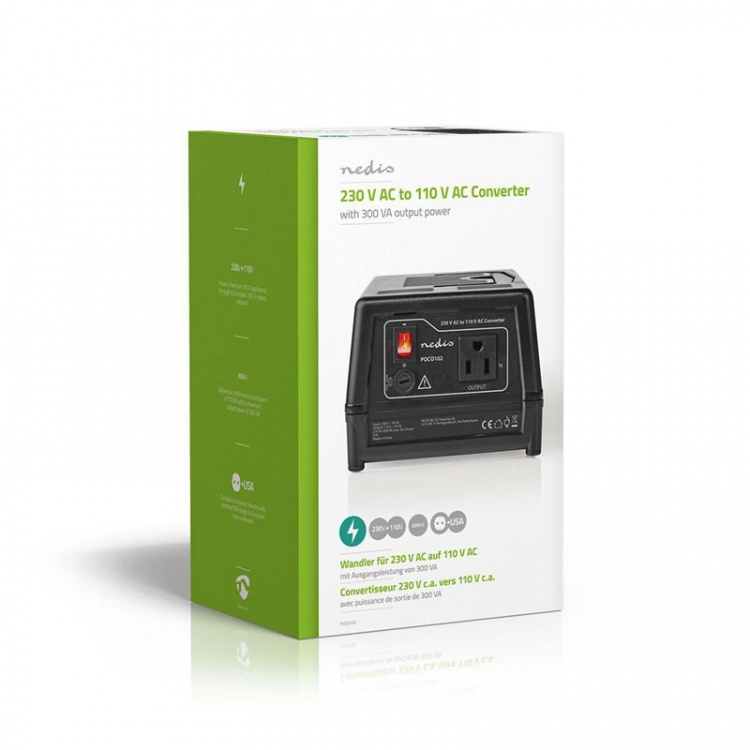 Nedis Power Converter | Strømforsyning | 230 V AC 50 Hz | 270 W | EU stik | Sort