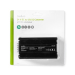 Nedis Power Converter | Bil Drevet | 24 V DC | 12 V DC | 240 W | Screw Terminal | Udstyret med en sikring | Sort