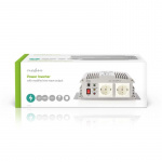 Nedis Power Inverter Modificeret sinus | Indgangsspænding: 24 V DC | Enhedens strømudgangsforbindelse: Type F (CEE 7/3) | 230 V AC 50 Hz | 1000 W | Peak-effekt: 2400 W | Batteriklemmer | Sølv