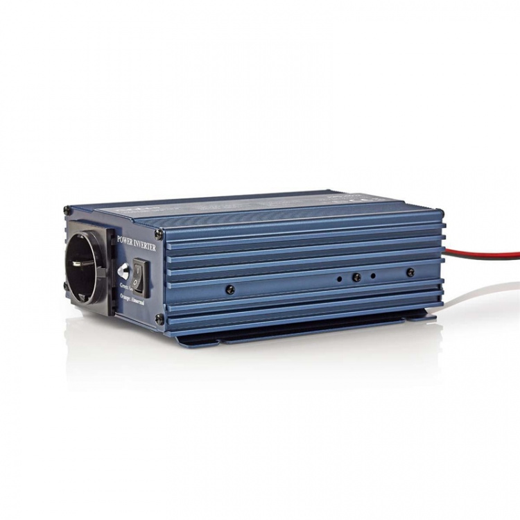 Nedis Vekselretter med Ren Sinusbølge | Indgangsspænding: 12 V DC | Enhedens strømudgangsforbindelse: Type F (CEE 7/3) | 230 V AC 50 Hz | 150 W | Peak-effekt: 300 W | Stik til cigarettænder | Ren Sinuskurve | Sikring | Blå