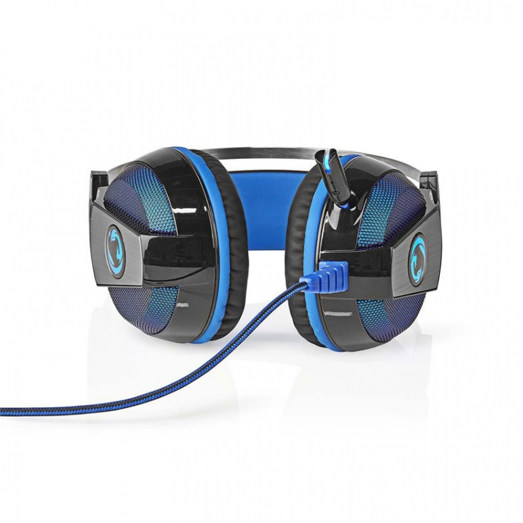 Nedis Gaming Headset | Over-Ear | Surround | USB Type-A | Bøjeligt & Udtrækkelig Mikrofon | 2.10 m | Normal Belysning