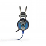 Nedis Gaming Headset | Over-Ear | Surround | USB Type-A | Bøjeligt & Udtrækkelig Mikrofon | 2.10 m | Normal Belysning