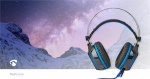 Nedis Gaming Headset | Over-Ear | Surround | USB Type-A | Bøjeligt & Udtrækkelig Mikrofon | 2.10 m | Normal Belysning