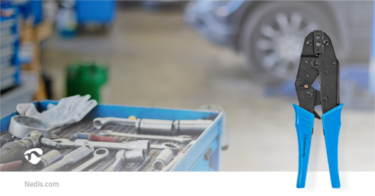 Nedis Crimp Tang | BNC / F / RG58 / RG59 | Plier | Metal / PVC | Blå / Sort