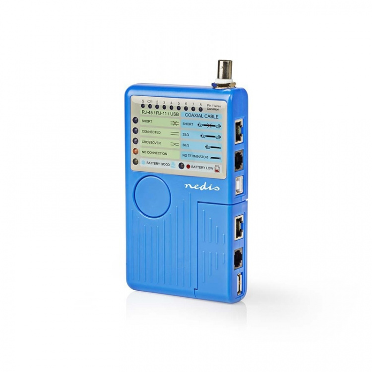 Nedis LAN Måleinstrument | Kabel | 180 m | LED indikator | Batteri