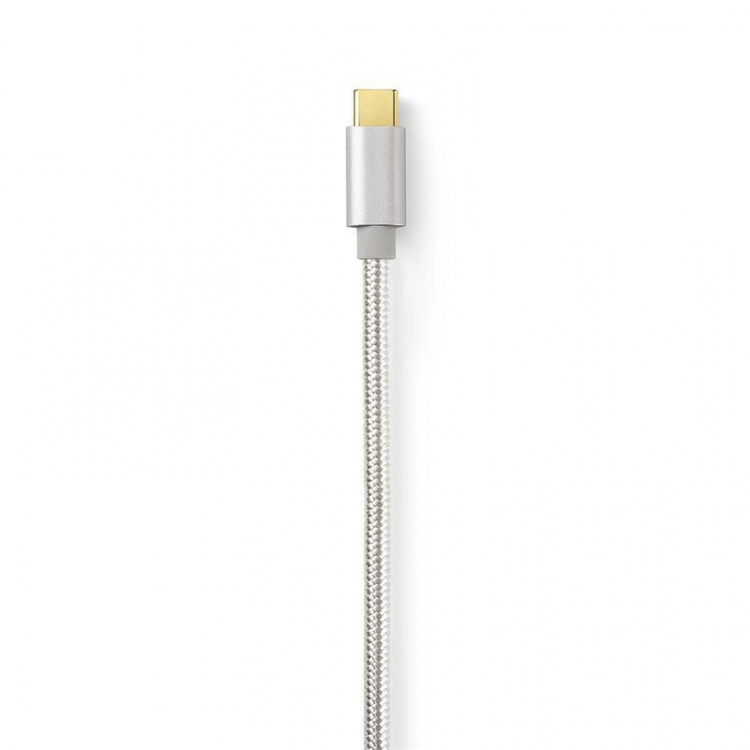 Nedis USB-kabel | USB 2.0 | USB-C™ Han | USB Micro-B han | 10 W | 480 Mbps | Guldplateret | 3.00 m | Runde | Flettet / Nylon | Aluminium | Cover Window Box