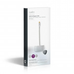 Nedis USB Multi-Port Adapter | 3-in-1 | USB 3.2 Gen 1 | USB-C™ Han | USB-A Hun / USB-C™ Hun / VGA Hun | 5 Gbps | 0.20 m | Runde | Guldplateret | Flettet / Nylon | Sølv | Cover Window Box