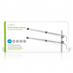 Nedis 4G / 3G antenne | 5G | Udendørs | 698 - 3800 MHz | Forstærkning: 15 dB | 0.30 m | Sølv