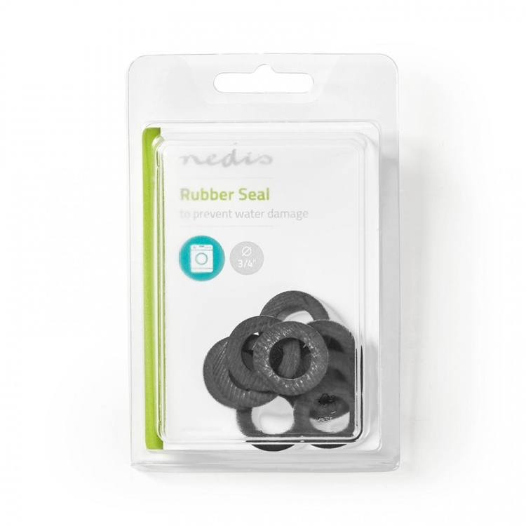 Nedis Gummi Seal til Slanger | 3/4\'\' | 10 stk. | Sort