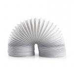 Nedis Aftræksslange PVC | 100 mm | 1.50 m | Egnet: Air Ventilation / Tumble Dryers | Hvid