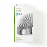 Nedis Aftræksslange PVC | 100 mm | 3.00 m | Egnet: Air Ventilation / Tumble Dryers | Hvid