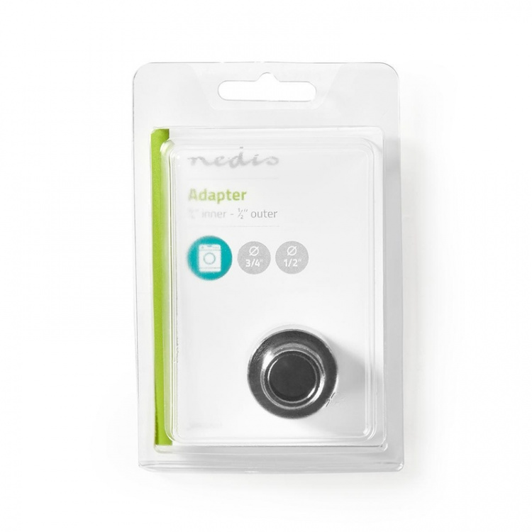 Nedis Slangeadapter | 3/4\'\' | 1/2\'\' | Metal | Sølv