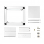 Nedis Stativ til vaskemaskine og tørretumbler | Skuffe | 150 kg | Hvid