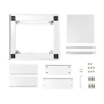 Nedis Stativ til vaskemaskine og tørretumbler | Skuffe | 150 kg | Hvid