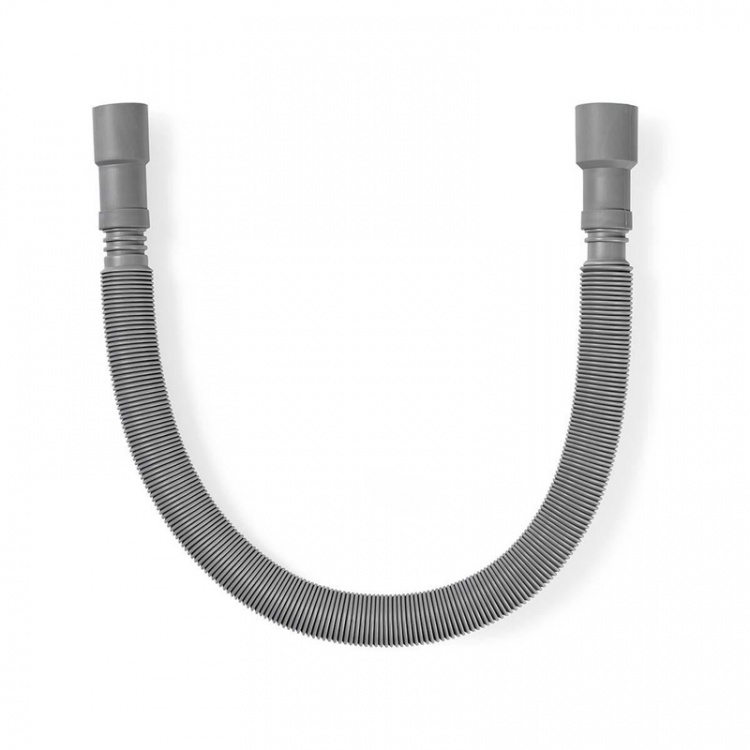 Nedis Forlængelige Outlet Hose | 24/19 mm | 29/22 mm | 0.5 Bar | 50 °C | 2.00 m | Tallerken / Vaskemaskine | PVC | Grå