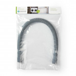 Nedis Forlængelige Outlet Hose | 24/19 mm | 29/22 mm | 0.5 Bar | 50 °C | 2.00 m | Tallerken / Vaskemaskine | PVC | Grå