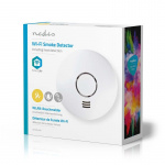 Nedis SmartLife Røgalarm | Wi-Fi | Varmesensor | Batteri | Sensorlevetid: 10 År | EN 14604 | Maks. batteritid: 24 måned | 85 dB | Hvid | 1 stk