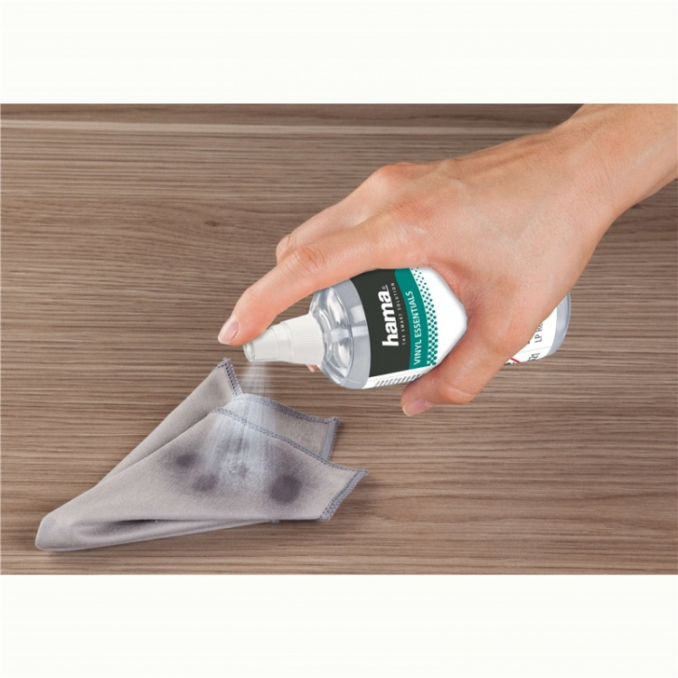 Hama Rengøringskit LP-Plader Børste og Rengøringsvæske 100 ml