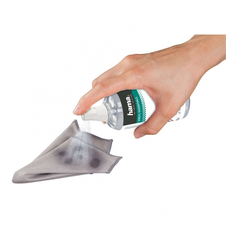Hama Rengøringskit LP-Plader Børste og Rengøringsvæske 100 ml