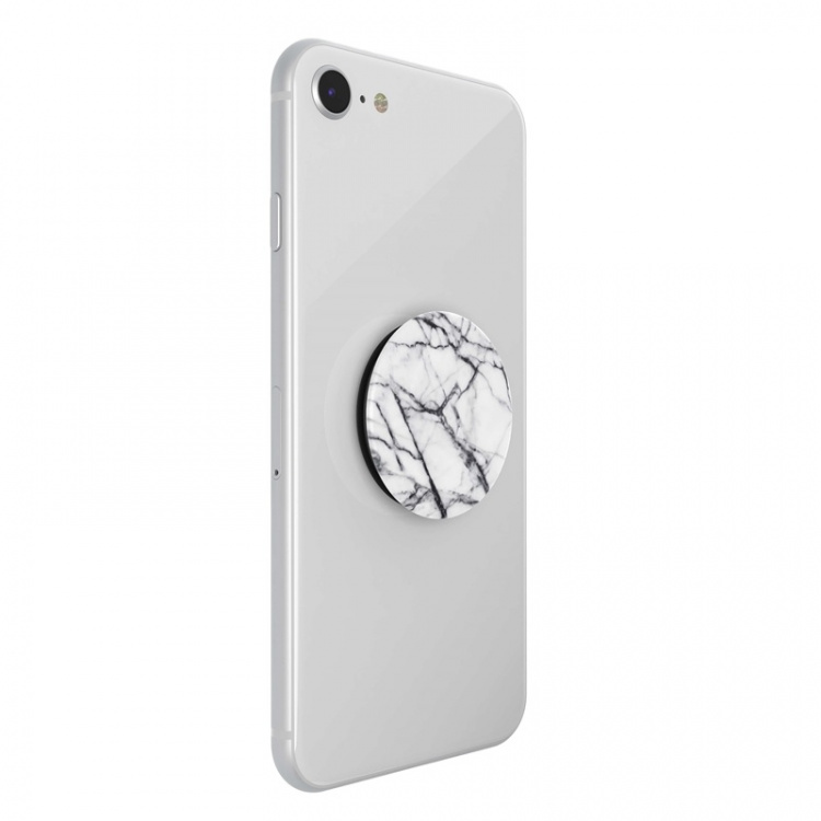 POPSOCKETS Dove White Marble Aftageligt Greb m. Standerfunktion