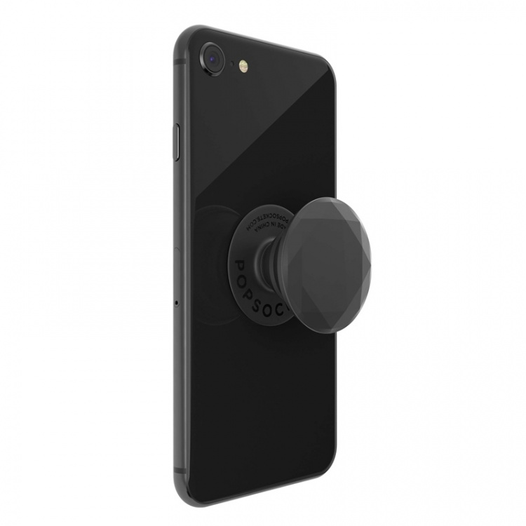 POPSOCKETS Metallic Diamond Black Aftageligt Greb m. Standerfunktion Premium