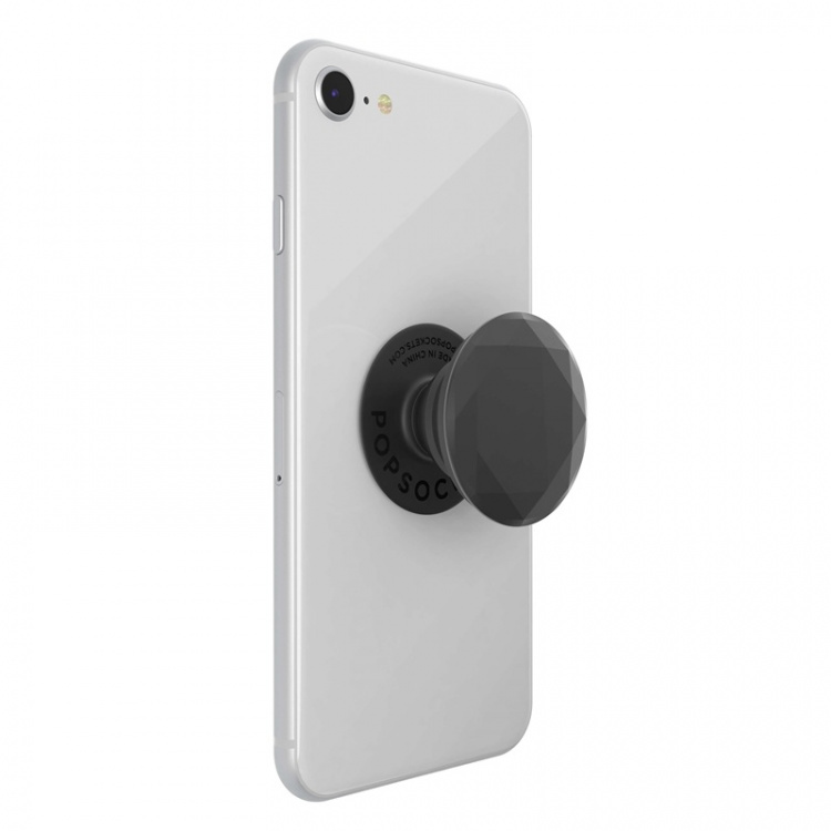 POPSOCKETS Metallic Diamond Black Aftageligt Greb m. Standerfunktion Premium