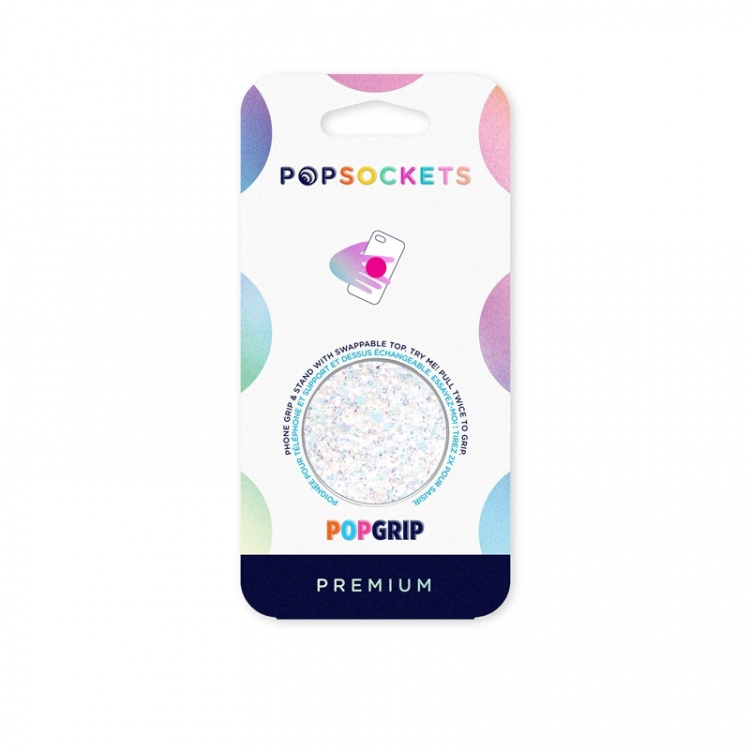PopSockets PopGrip PREMIUM Sparkle Snow White