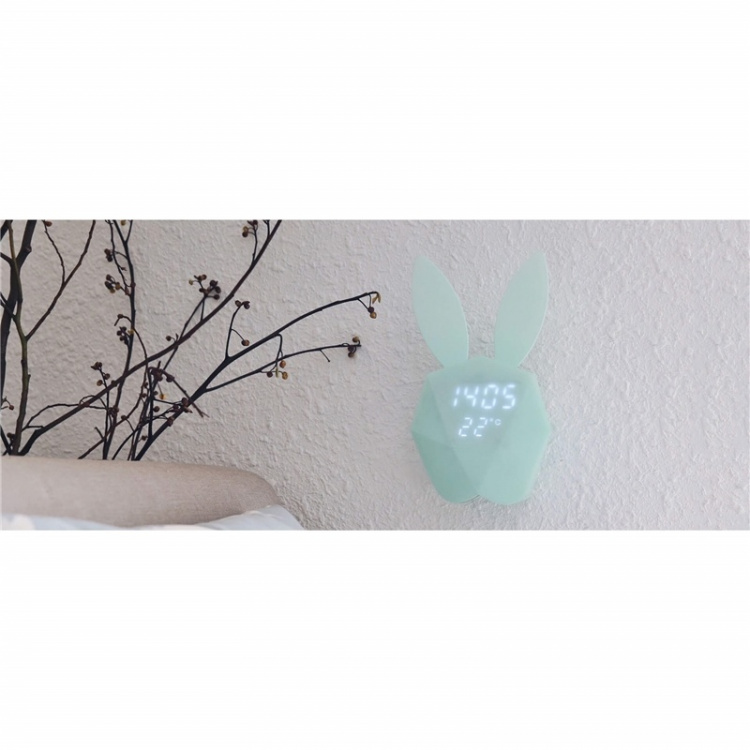 Mobility On Board Vækkeur med Natlys Rabbit Lyseblå Mobility On Board Vækkeur med Natlys Rabbit Lyseblå
