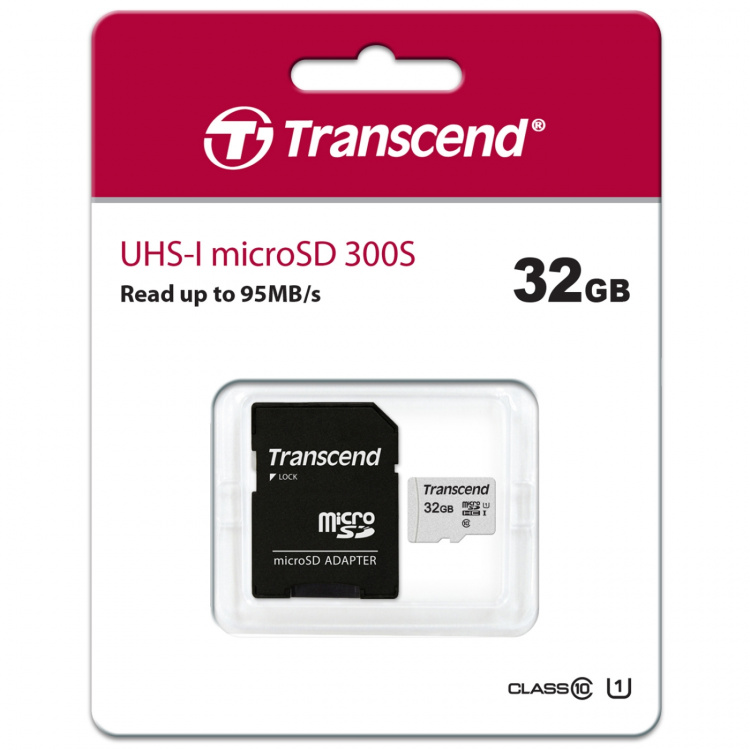 Transcend microSDHC 32GB U1 (R95/W45)