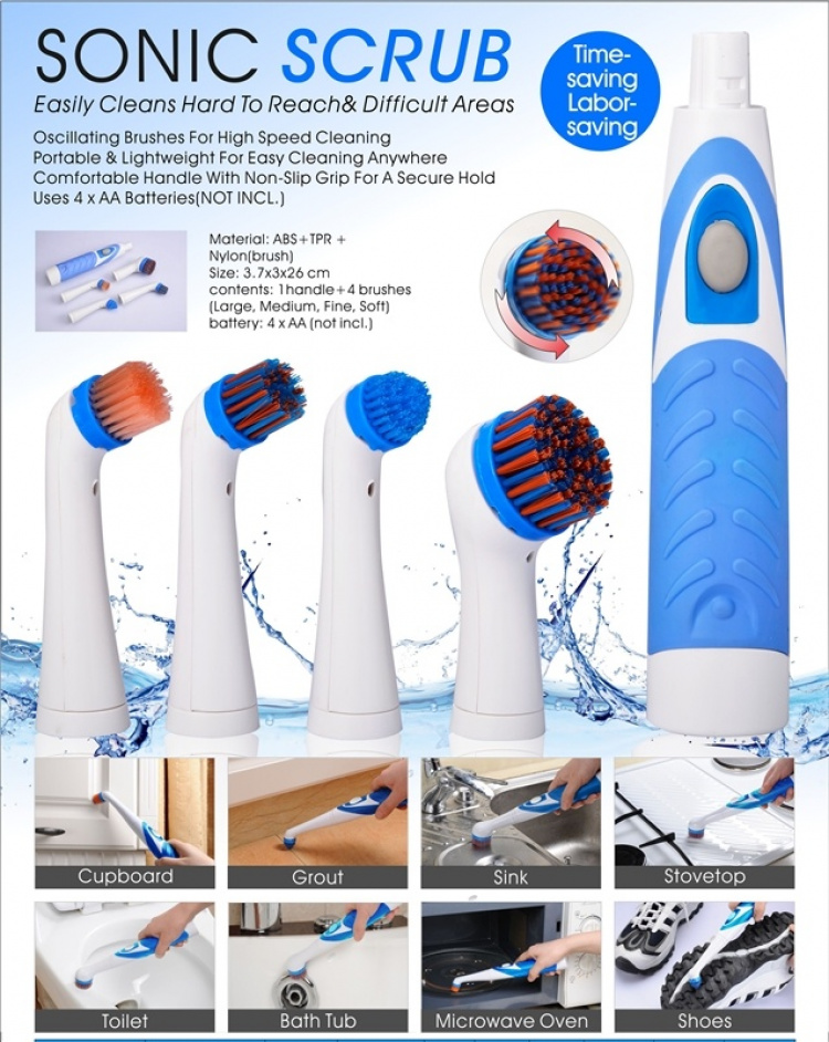 Cenocco Sonic rengøringsbørste med 4 børstehoveder (CC-9060)