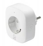 DELTACO SH-P01E Smart Home Plug with energy monitoring, 2.4GHz, white