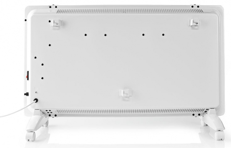 Nedis SmartLife Elradiator | Velegnet til badeværelse | Glas panel | 2000 W | 2 Varmeindstillinger | LED | 15 - 35 °C | Justerbar termostat | Hvid