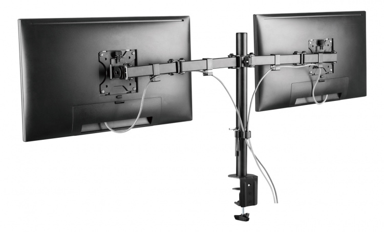 DELTACO GAMING Dual monitor desk mount, 13 DELTACO GAMING Dual monitor desk mount, 13