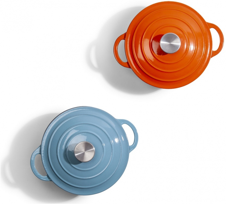 Orrefors Jernverk gjutjärnsgryta, 5 liter, orange