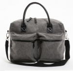 Lord Nelson, kurértaske i lærred, grå