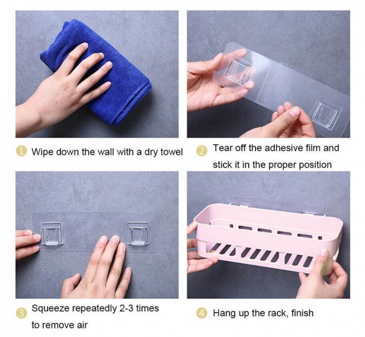 Nemt at samle badeværelse/brusehylde, beige