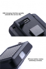 Smart automatisk cykelbaglygte med lasersensor og 64 stk