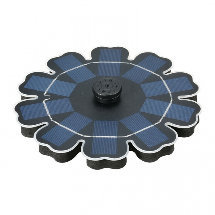 Flydende springvand drevet af solceller