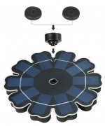 Flydende springvand drevet af solceller