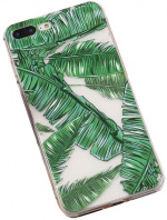 TPU Rainforest Shell til iPhone X/XS, Palm Leaf