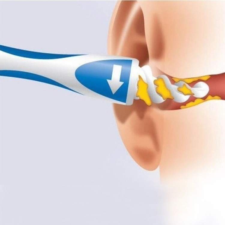 Glat ørevoksfjerner, 16-pak spiraler