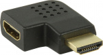 Højrevinklet HDMI adapter, Svart