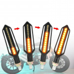 Motorcykel-blinklys LED, 2-pak, gult lys