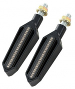 Motorcykel-blinklys LED, 2-pak, gult lys