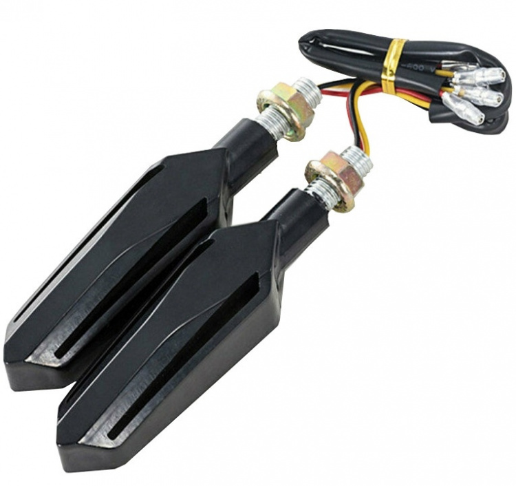 Motorcykel-blinklys LED, 2-pak, gult lys