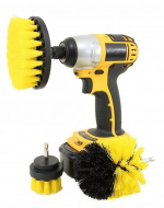 Sæt med 3 skurebørster til bore-/skruetrækker