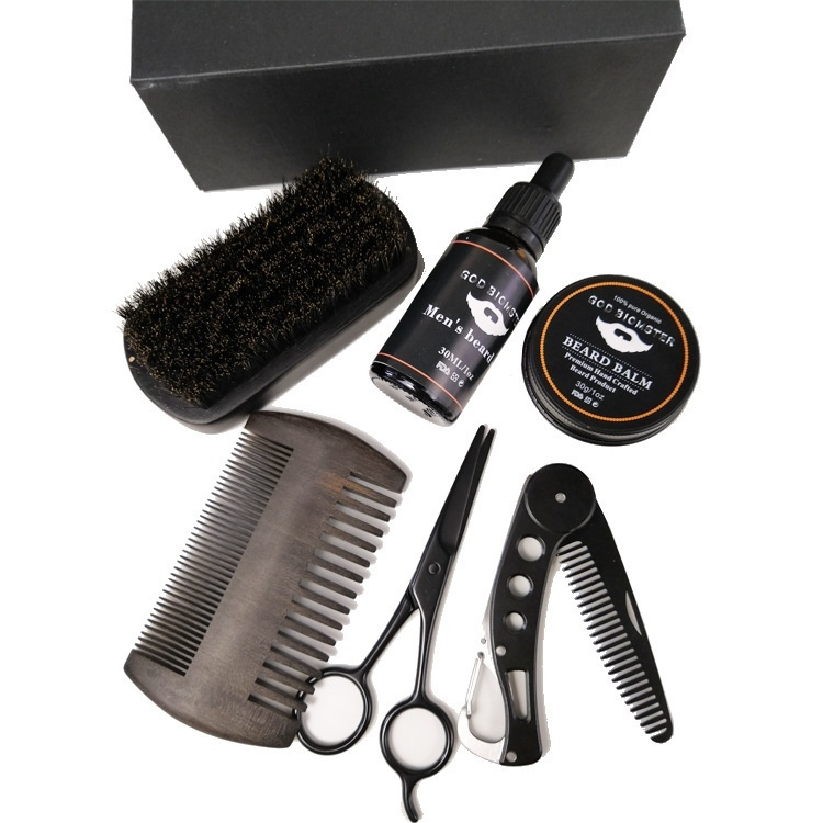 Skægplejesæt i 6 dele