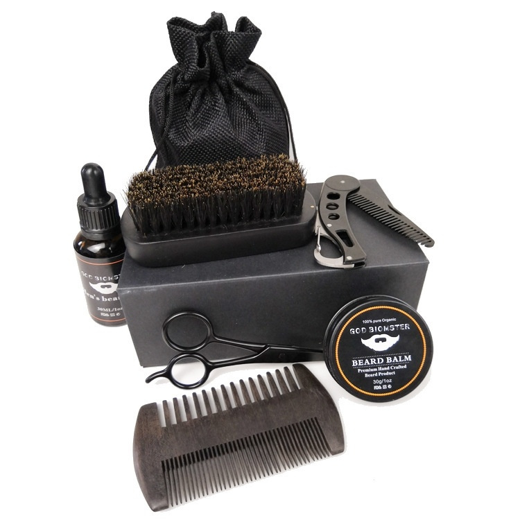 Skægplejesæt i 6 dele